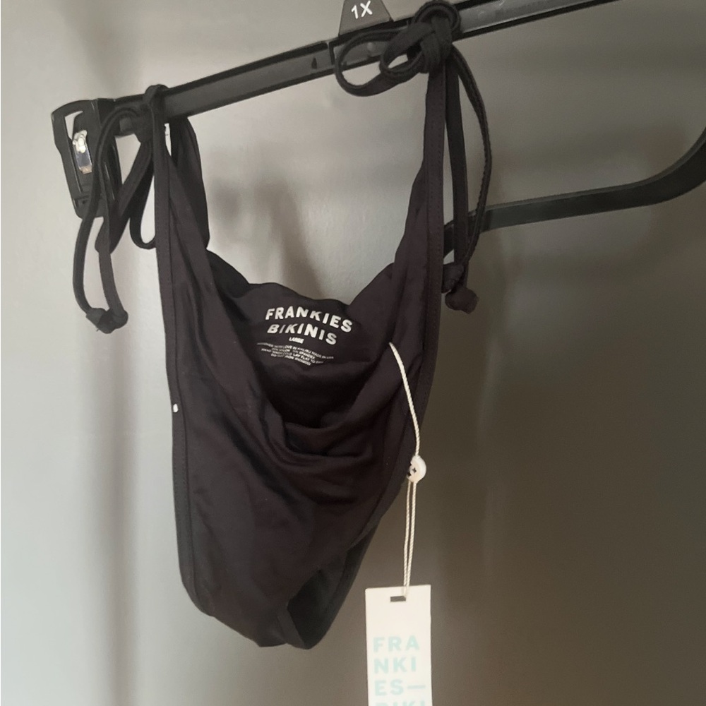 Frankie's Bikinis Black Tie bikini bottom